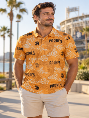 Reynspooner San Diego Padres Performance Polo Orange