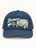 Ford Bronco Vintage Graphic Snapback – Washed Navy Blue