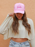 Light Pink Barbie Trucker Hat