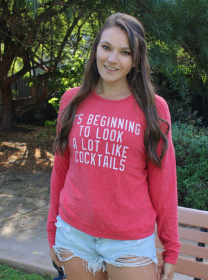 It's Begining to Look Alot Like Cocktails Sweater