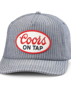 Coors On Tap Striped Hat