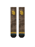 Stance San Diego Padres Brown Socks