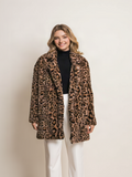 Love Tree Faux Fur Leopard Coat