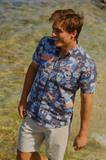 Reynspooner Dodgers Día de los Muertos Button-Up