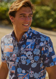 Reynspooner Dodgers Día de los Muertos Button-Up