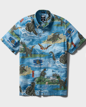 ReynSpooner Dodgers Godzilla Button Up Shirt