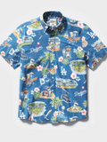 ReynSpooner Los Angeles Dodgers Scenic Performance Aloha Shirt