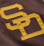 San Diego Padres Bomber Jacket Brown and White