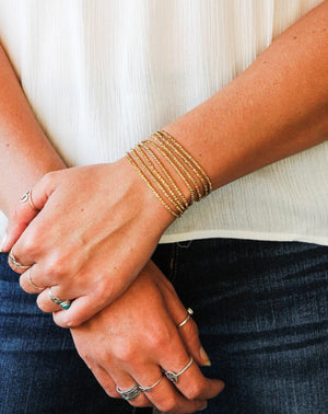 Seven Piece Stackable Bracelet