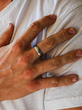 Men's Silver Band Ring