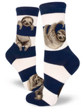 Sloth Stripe Navy Women's Socks
