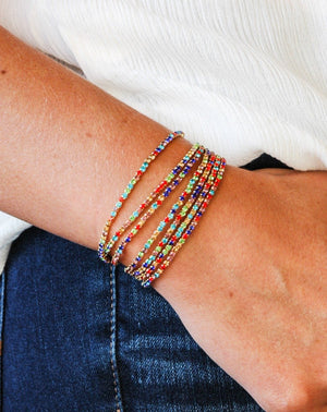Seven Piece Stackable Bracelet