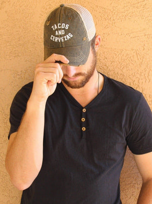 Tacos and Cervezas Vintage Hat