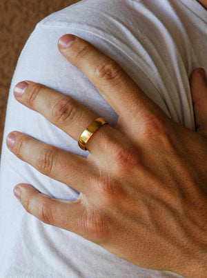 Men's Gold Band Ring