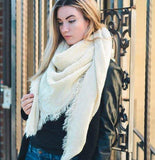 Open Weave Blanket Scarf