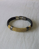 Rope and Leather Bracelet