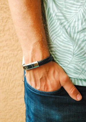 Black Leather Bracelet