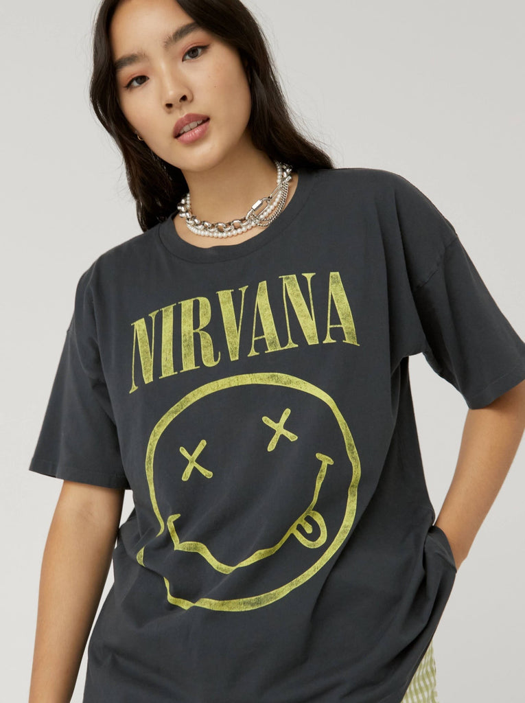 Nirvana top smiley shirt
