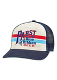 Pabst Blue Ribbon Striped Sinclair Hat