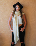 Open Weave Blanket Scarf
