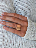 Square Rose Gold Ring