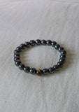 Hematite Tiger's Eye Beaded Bracelet