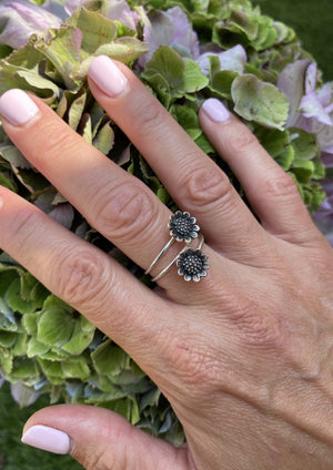 Double Sunflower Ring